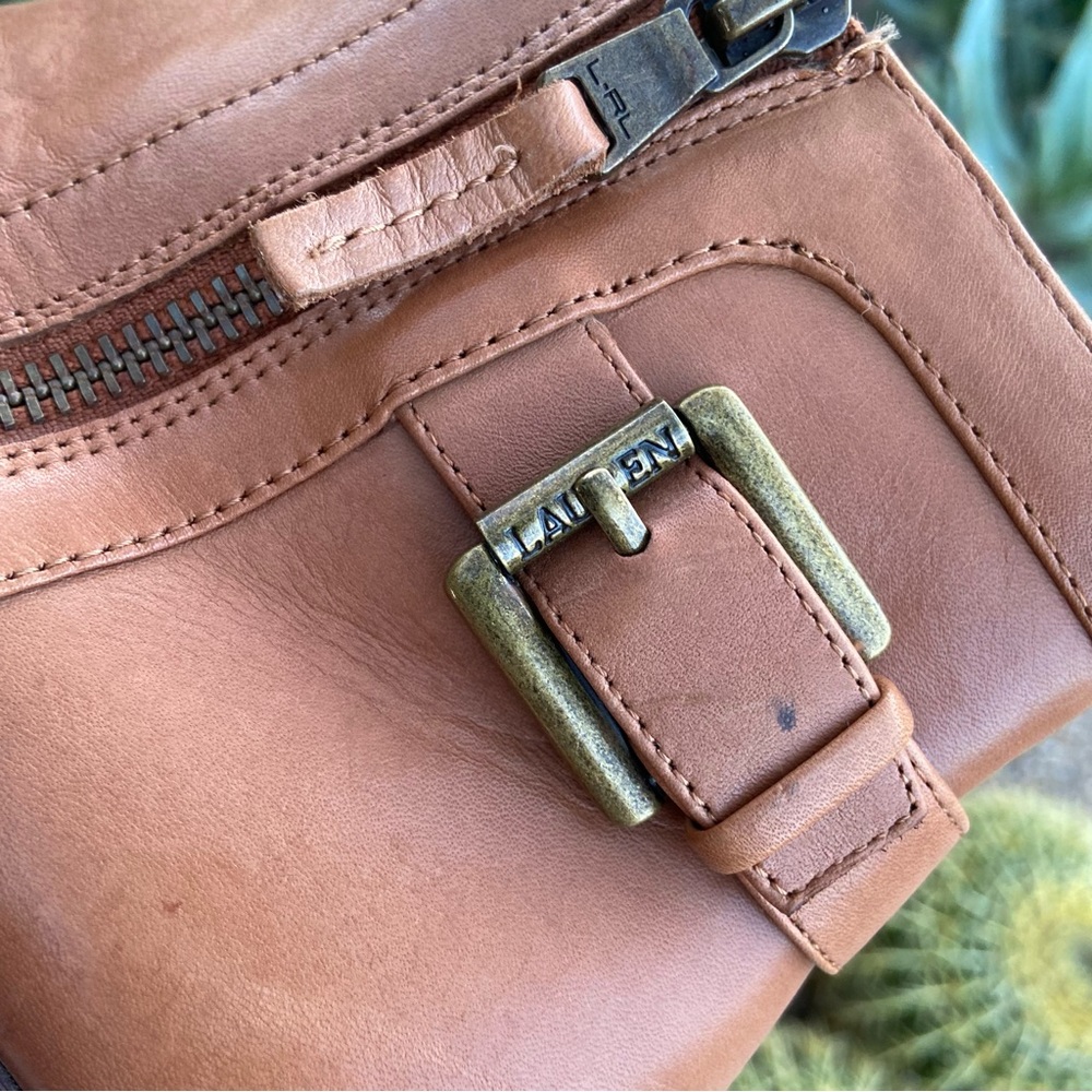 RALPH LAUREN Leather Ankle Boots in Saddle Tan - Picture 8 of 16